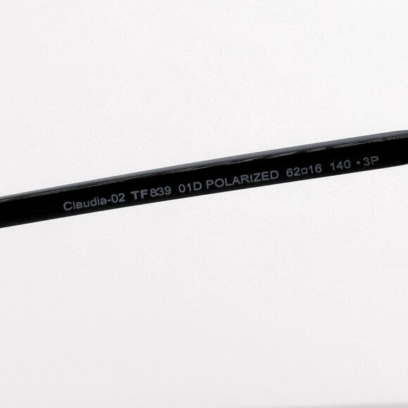 NEW TOM FORD SUNGLASSES CLAUDIA-02 TF839 01D POLARIZED WOMEN BLACK FT0839/S 01D main image 7